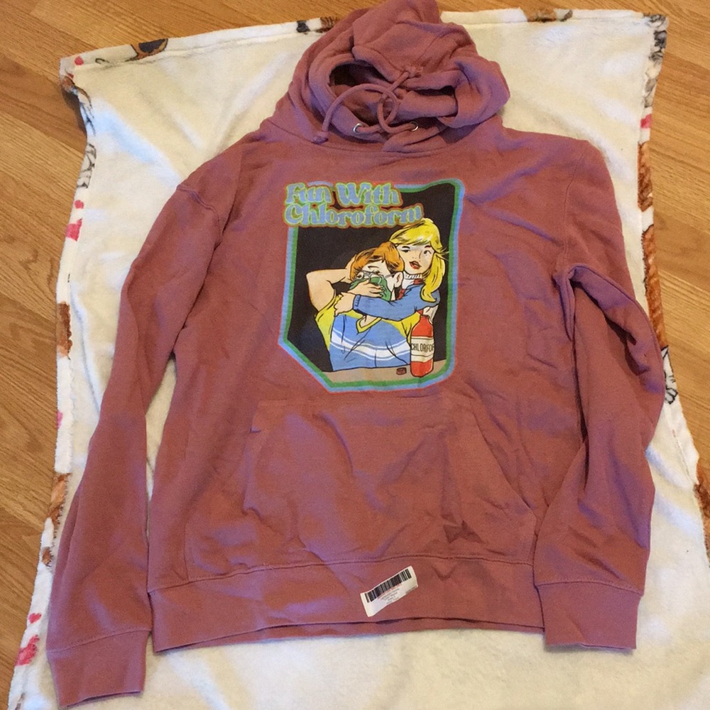 Fun with chloroform hoodie funny parody retro small fits big never worn